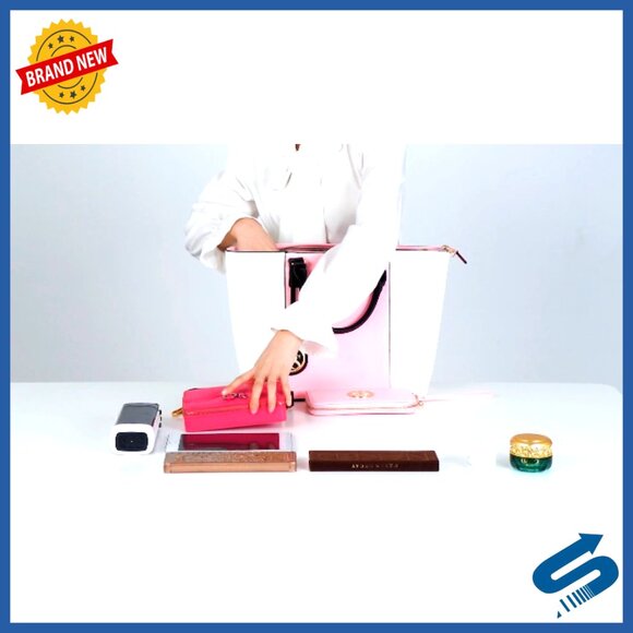 Large Vegan Leather Tote Bag with Matching Wallet, Work Shoulder Satchel - Picture 7 of 7